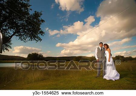 Stock Photography - Bride and Groom Newlyweds. Fotosearch