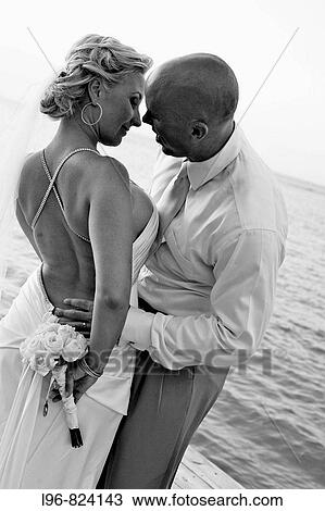 Stock Image - Bride and Groom Together. Fotosearch
