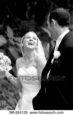 Bride and Groom Together View Large Photo Image Stock Photo - Bride and Groom Together. Fotosearch