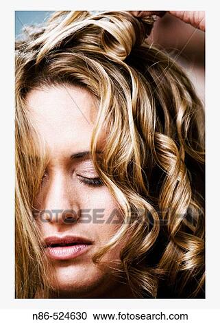 Bride at hair appointment View Large Photo Image Stock Image - Bride at hair appointment. Fotosearch