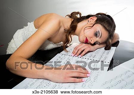 Bride portrait on music sheets. View Large Photo Image Stock Photo - Bride portrait on music sheets.. Fotosearch