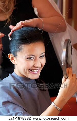 Bride preparation at the hairdresser, Firenze, Tuscany, Italy View Large Photo Image Stock Image - Bride preparation at the hairdresser, Firenze, Tuscany, Italy. Fotosearch