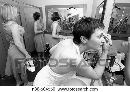 Bride preparing for wedding View Large Photo Image Stock Image - Bride preparing for wedding. Fotosearch