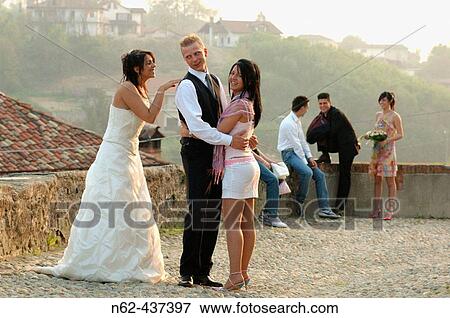 Bride scolds the bridegroom. View Large Photo Image Stock Photo - Bride scolds the bridegroom.. Fotosearch