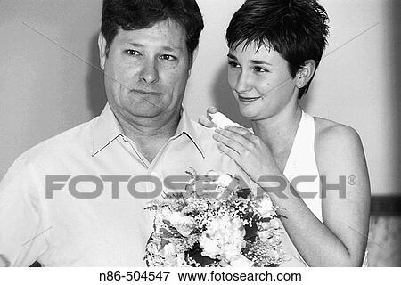 Stock Photo - Bride with father. Fotosearch