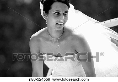 Bride with glowing veil View Large Photo Image Stock Photo - Bride with glowing veil. Fotosearch