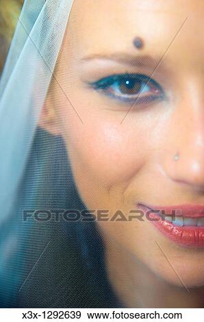 Bride with wedding veil View Large Photo Image Stock Photo - Bride with wedding veil. Fotosearch
