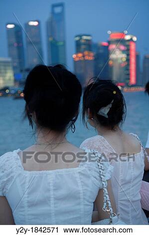 Bridesmaids in Shanghai Bay View Large Photo Image Stock Image - Bridesmaids in Shanghai Bay. Fotosearch