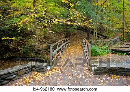 Bridge in Letchworth State Park Western New York View Large Photo Image Stock Image - Bridge in Letchworth State Park Western New York. Fotosearch