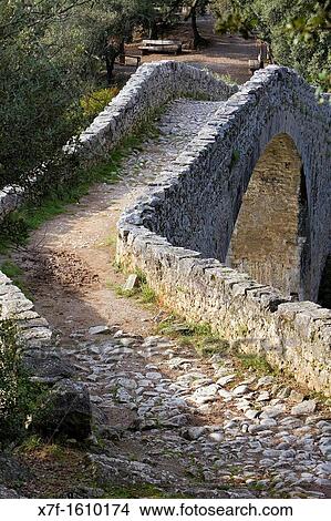 Bridge over Llierca River - 14th Century -, between Sadernes and Montagut villages, La Garrotxa, Girona, Spain View Large Photo Image Picture - Bridge over Llierca River - 14th Century -, between Sadernes and Montagut villages, La Garrotxa, Girona, Spain. Fotosearch