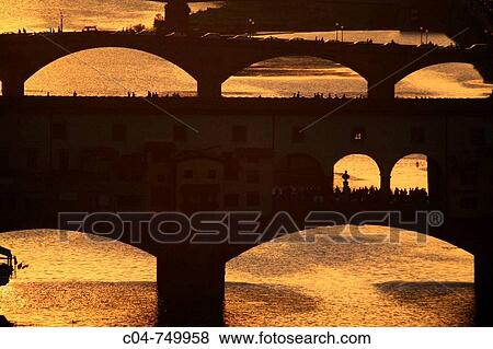 Bridges over Arno River, Florence. Tuscany, Italy View Large Photo Image Stock Photo - Bridges over Arno River, Florence. Tuscany, Italy. Fotosearch