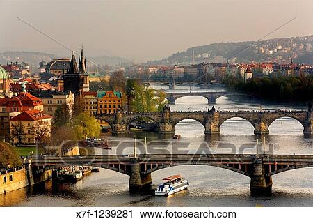 Bridges over Vltrava River The second bridge is the Charles Bridge Prague Czech Republic View Large Photo Image Stock Image - Bridges over Vltrava River The second bridge is the Charles Bridge Prague Czech Republic. Fotosearch