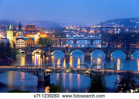 Bridges over Vltrava River The second bridge is the Charles Bridge Prague Czech Republic View Large Photo Image Stock Image - Bridges over Vltrava River The second bridge is the Charles Bridge Prague Czech Republic. Fotosearch