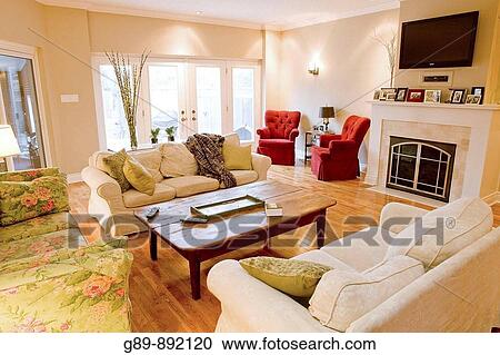bright relaxing living room View Large Photo Image Stock Image - bright relaxing living room. Fotosearch