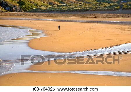 Brittany, Belle-Ile, wild coast: beach of Donnant View Large Photo Image Stock Photography - Brittany, Belle-Ile, wild coast: beach of Donnant. Fotosearch