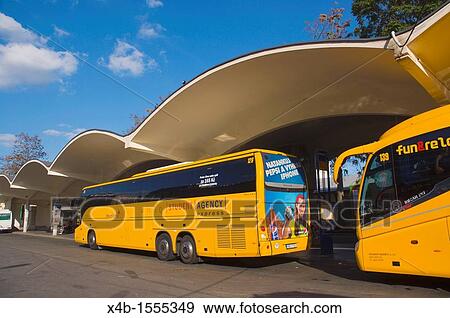 Brno coach station for Student Agency buses Brno Czech Republic Europe View Large Photo Image Stock Photo - Brno coach station for Student Agency buses Brno Czech Republic Europe. Fotosearch