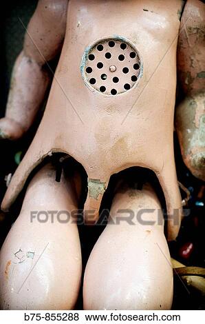 Broken old doll View Large Photo Image Stock Photo - Broken old doll. Fotosearch