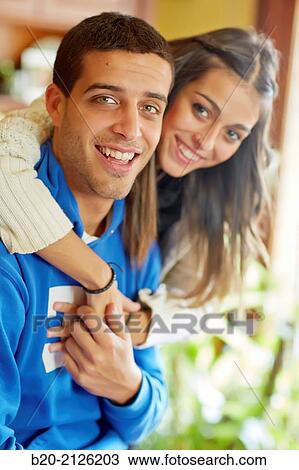 Stock Image - Brother and sister. Fotosearch