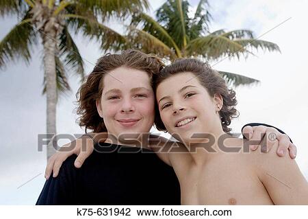 Stock Image - Brothers. Fotosearch