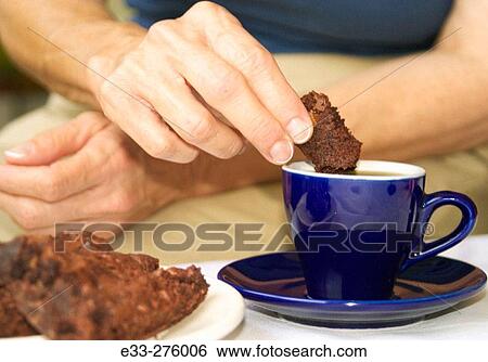 Brownie and coffee View Large Photo Image Stock Photograph - Brownie and coffee. Fotosearch