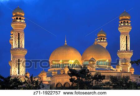 Brunei, Gadong, Jame? Asr Hassanil Bolkiah, Mosque, View Large Photo Image Stock Photo - Brunei, Gadong, Jame? Asr Hassanil Bolkiah, Mosque,. Fotosearch