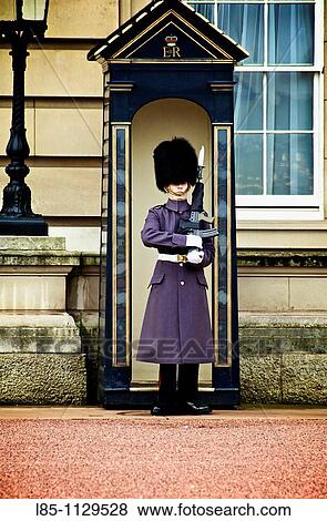 Buckingham Palace Guard, London, England View Large Photo Image Stock Photo - Buckingham Palace Guard, London, England. Fotosearch