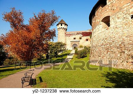 Buda Castle walls & fortifications, Budapest, Hungary View Large Photo Image Stock Photo - Buda Castle walls & fortifications, Budapest, Hungary. Fotosearch