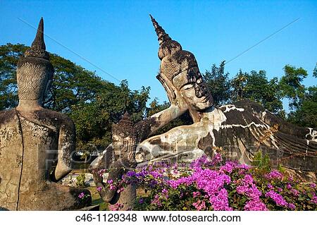 Buddha Park. Vientiane. Laos. View Large Photo Image Stock Photo - Buddha Park. Vientiane. Laos.. Fotosearch