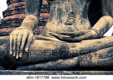 Buddha statue Wat Mahathat Sukhothai Historical Park Thailand View Large Photo Image Stock Photograph - Buddha statue Wat Mahathat Sukhothai Historical Park Thailand. Fotosearch