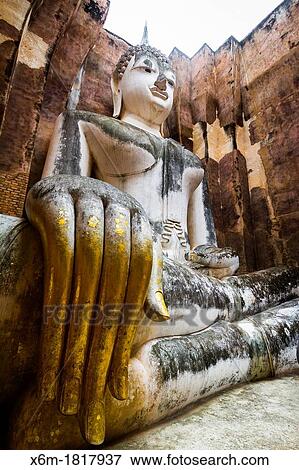 Buddha statue Wat Sri Chum Sukhothai Historical Park Thailand View Large Photo Image Stock Photo - Buddha statue Wat Sri Chum Sukhothai Historical Park Thailand. Fotosearch