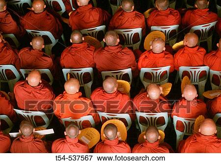 Buddhist monks, Yangoon, Burma View Large Photo Image Stock Photo - Buddhist monks, Yangoon, Burma. Fotosearch