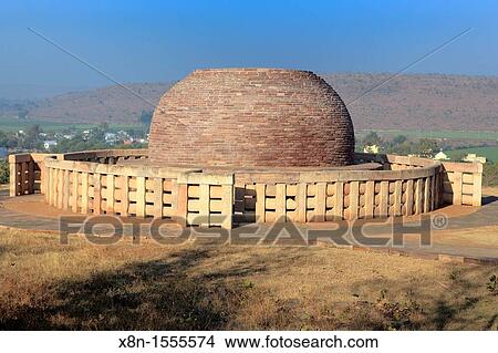 Buddhist monuments: stupa 3 2nd century BC, UNESCO World Heritage site, Sanchi, India View Large Photo Image Picture - Buddhist monuments: stupa 3 2nd century BC, UNESCO World Heritage site, Sanchi, India. Fotosearch