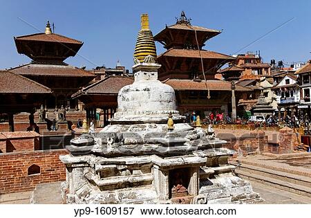 Stock Photo - Buddhist stupa in Durbar Square, Patan, Nepal. Fotosearch