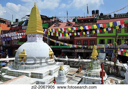Buddhist stupa of Boudhanath, Kathmandu, Nepal View Large Photo Image Stock Photography - Buddhist stupa of Boudhanath, Kathmandu, Nepal. Fotosearch