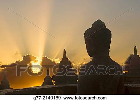 Buddhist Temple of Borobudur, Java, Indonesia View Large Photo Image Stock Photo - Buddhist Temple of Borobudur, Java, Indonesia. Fotosearch
