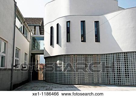 Stock Photograph - building at City Hall, Olot, Catalonia, Spain. Fotosearch