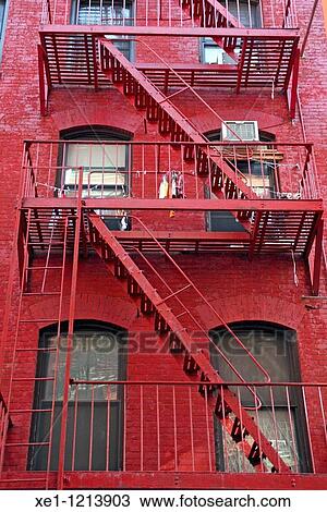 Stock Image - building, Chinatown, New York, USA.. Fotosearch