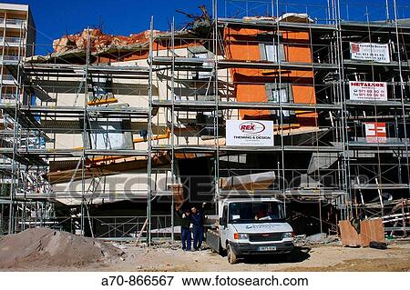 Building construction. Majorca. Balearic Islands. Spain View Large Photo Image Stock Photo - Building construction. Majorca. Balearic Islands. Spain. Fotosearch
