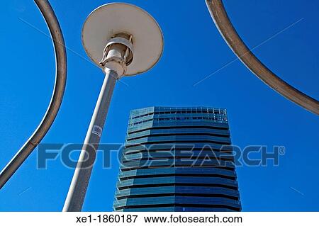 Stock Photo - building, Diagonal Mar, Barcelona, Catalonia, Spain. Fotosearch