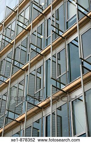 Stock Image - Building in Gran Via, Hospitalet de Llobregat. Barcelona province, Catalonia, Spain. Fotosearch