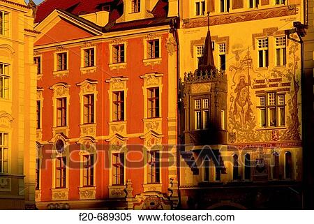 Building in Staromestsk? Namesti (Old Town Square), Prague. Czech Republic View Large Photo Image Stock Photography - Building in Staromestsk? Namesti (Old Town Square), Prague. Czech Republic. Fotosearch