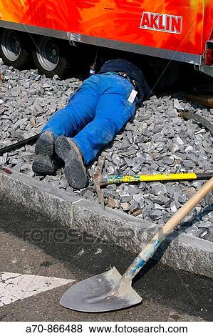 Building site, man at the work View Large Photo Image Stock Photo - Building site, man at the work. Fotosearch