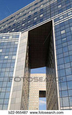 Stock Photo - Buildings in La Defense business district, Paris, France. Fotosearch