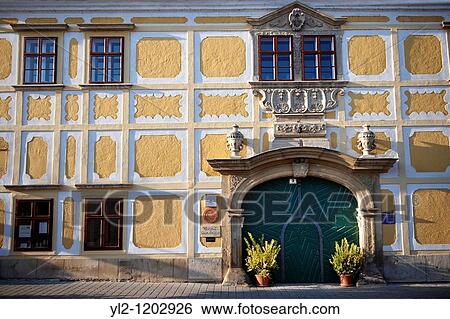 Buildings on the main street Rust Hungarian: Ruszt on the Neusiedler See, Burgenland, Austria View Large Photo Image Stock Photograph - Buildings on the main street Rust Hungarian: Ruszt on the Neusiedler See, Burgenland, Austria. Fotosearch
