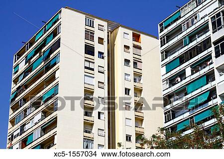 Buildings, Sant Marti Quarter, Barcelona, Catalonia, Spain View Large Photo Image Picture - Buildings, Sant Marti Quarter, Barcelona, Catalonia, Spain. Fotosearch
