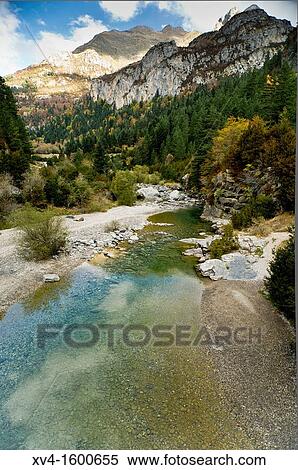 Stock Photography - Bujaruelo Valley, Sobrarbe Ordesa & Monte Perdido National Park, Huesca, Aragon, Spain. Fotosearch