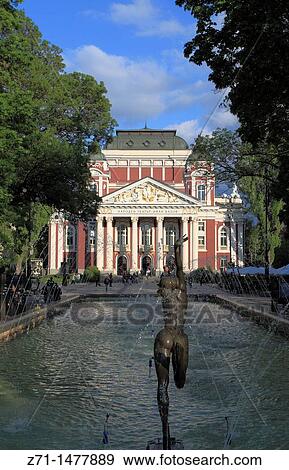 Bulgaria, Sofia, National Theatre, Ivan Vazov, View Large Photo Image Stock Photo - Bulgaria, Sofia, National Theatre, Ivan Vazov,. Fotosearch