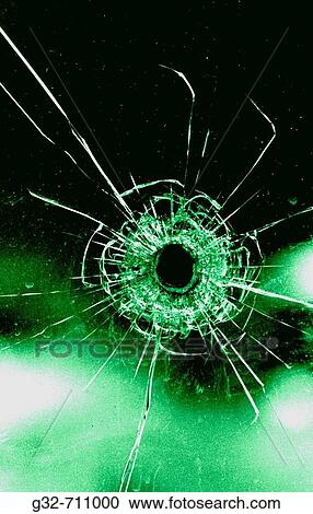 bullet hole in glass View Large Photo Image Stock Image - bullet hole in glass. Fotosearch