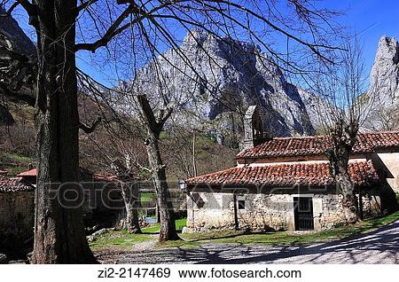 Bulnes, Picos de Europa National Park. Asturias, Spain View Large Photo Image Stock Photo - Bulnes, Picos de Europa National Park. Asturias, Spain. Fotosearch