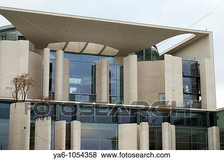 Stock Photo - Bundeskanzleramt, Berlin march 2008. Fotosearch